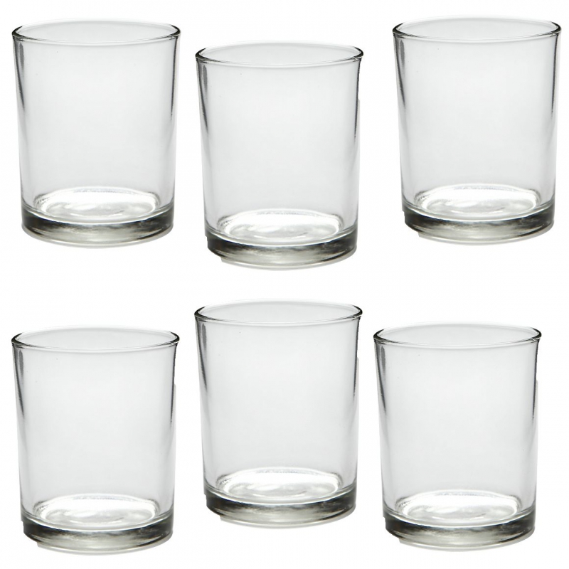 Waxinelicht glaasjes helder 7x8,4cm - 12 stuks