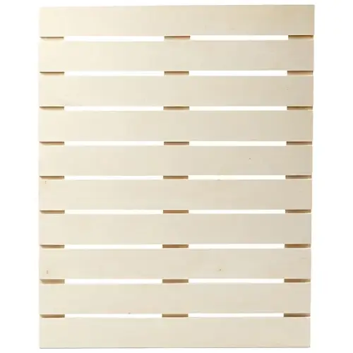 Blank houten wanddecoratie tekst paneel 40x50cm - 1 stuk