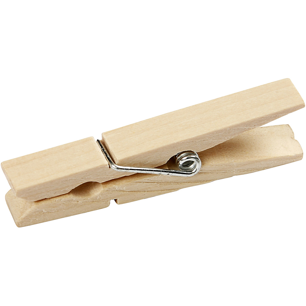 Houten mini wasknijpers 48x6mm 20 stuks creaknutselen.nl