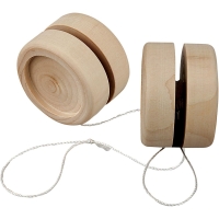 Blank houten Jojo 5x3cm per stuk
