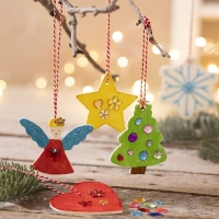 Kerstdecoratie hout met touw 7-8 cm 72 stuks