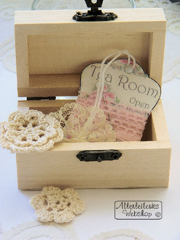 Kleine houten kistjes 9x5cm 10 stuks creaknutselen.nl