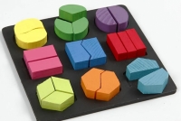 Blokken puzzels 12,5cm en 19,5cm 7 stuks