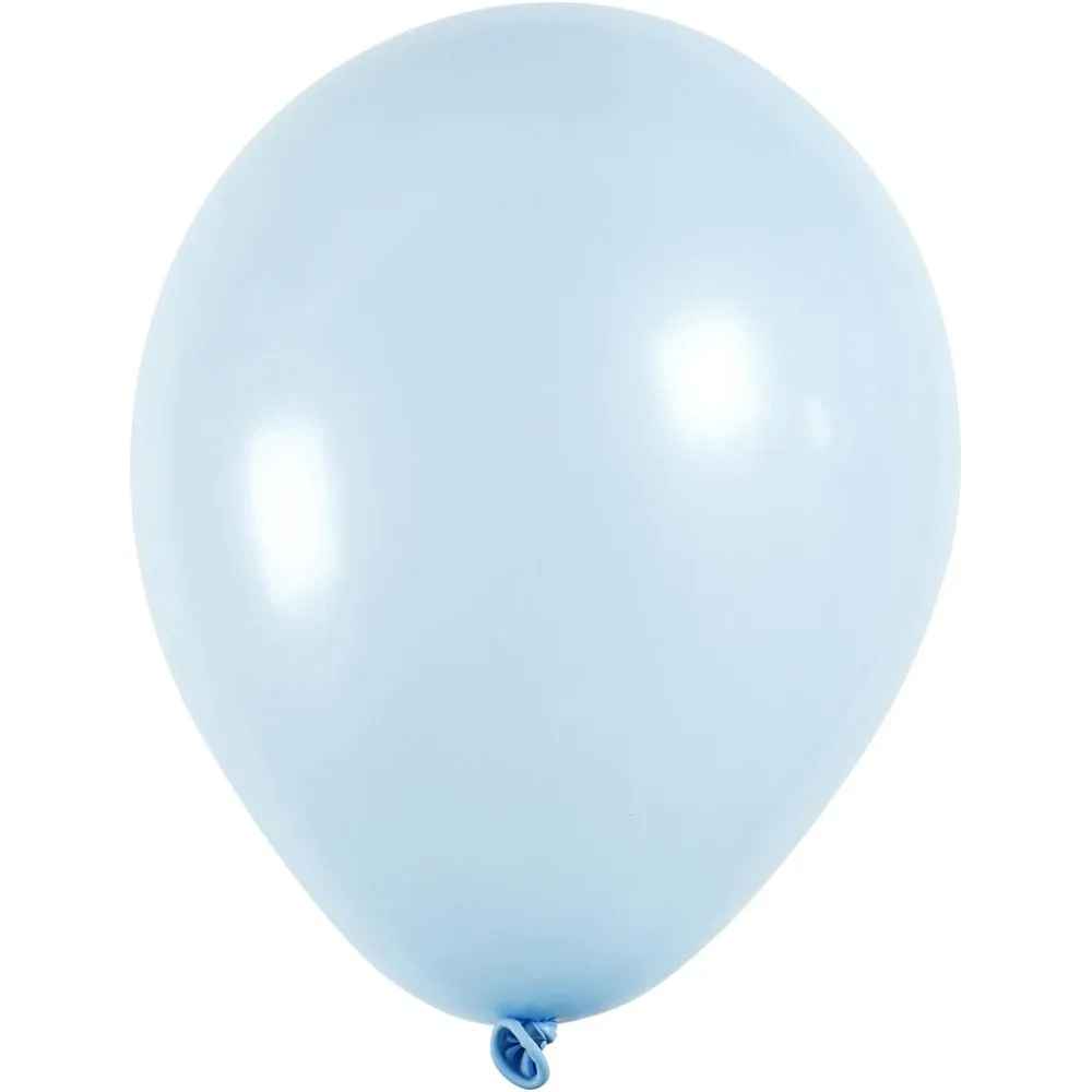 Ballonnen lichtblauw 23cm 10 stuks