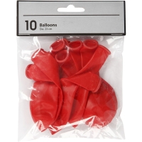 Ballonnen rood 23cm 10 stuks