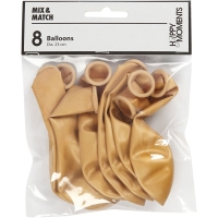 Ballonnen goud 23cm 8 stuks