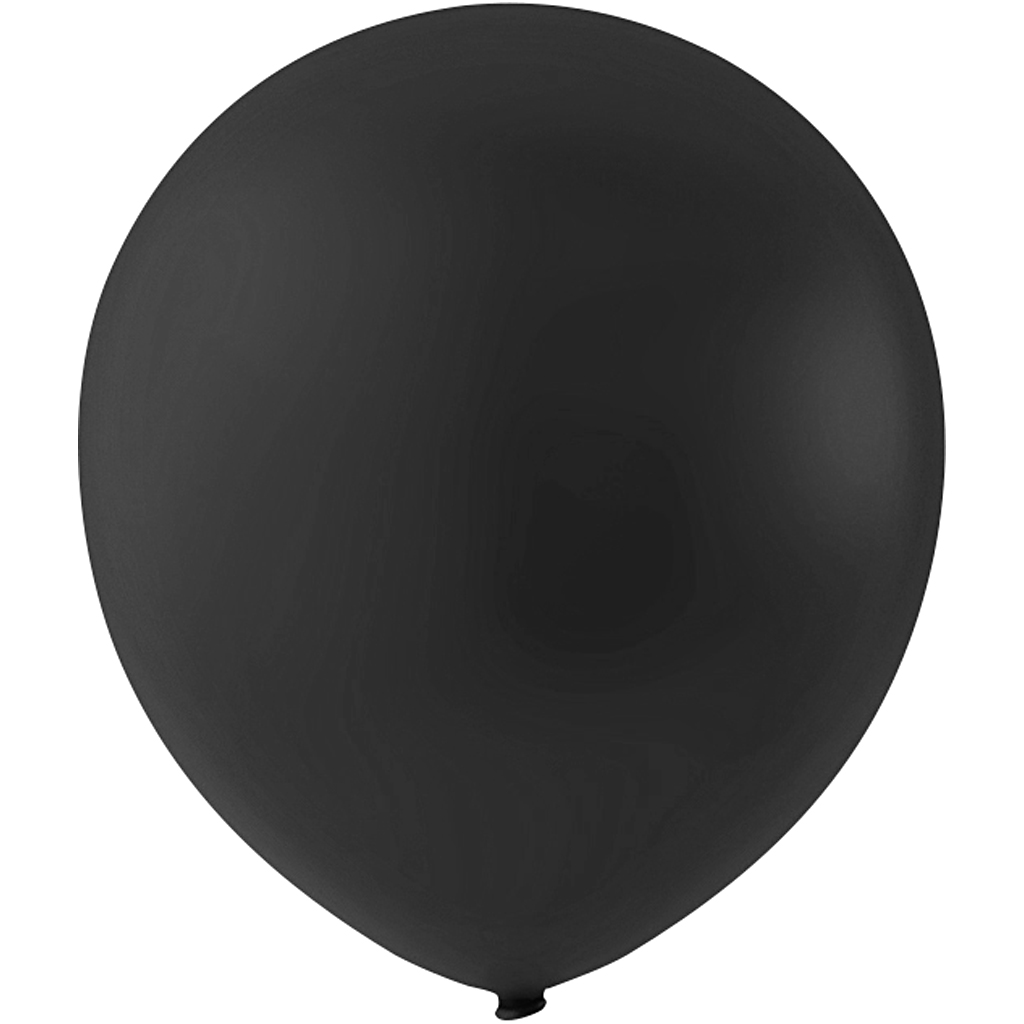 Ballonnen zwart 23cm 10 stuks