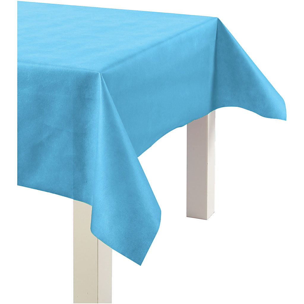 Turquoise tafelzeil doek imitatiestof polypropyleen 125cm - 10 meter