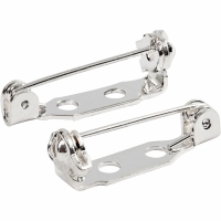 Brochespelden Verzilverd 15 mm – 100 stuks