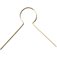 Gouden Hangertjes Stekers voor Piepschuim 22x8mm - 50 stuks