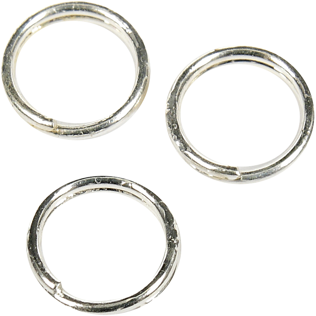 Metalen split ringetjes verzilverd 5mm 300 stuks