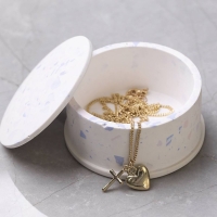 Zeep of gips siliconen giet mal sieradenbakje  4,5x7,5cm