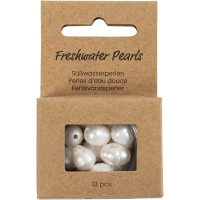 Zoetwaterparels Parelmoer 9&ndash;11 mm &ndash; 13 Stuks