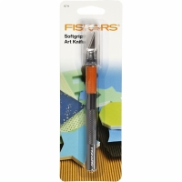 Hobbymesje met soft grip Fiskars penmodel - 1 stuk