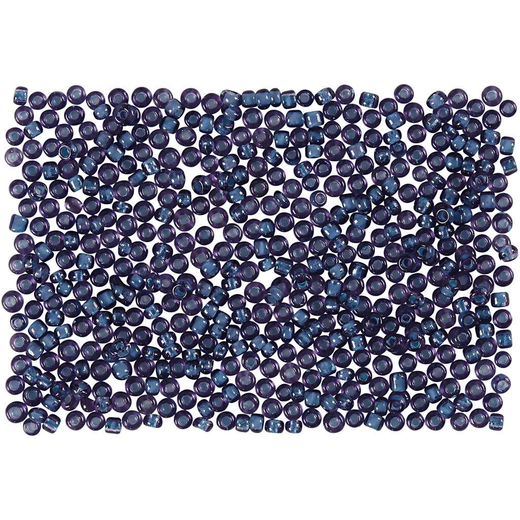 Glas kraaltjes rocailles donker blauw 15/0 - Ø1.7mm - 25 gr