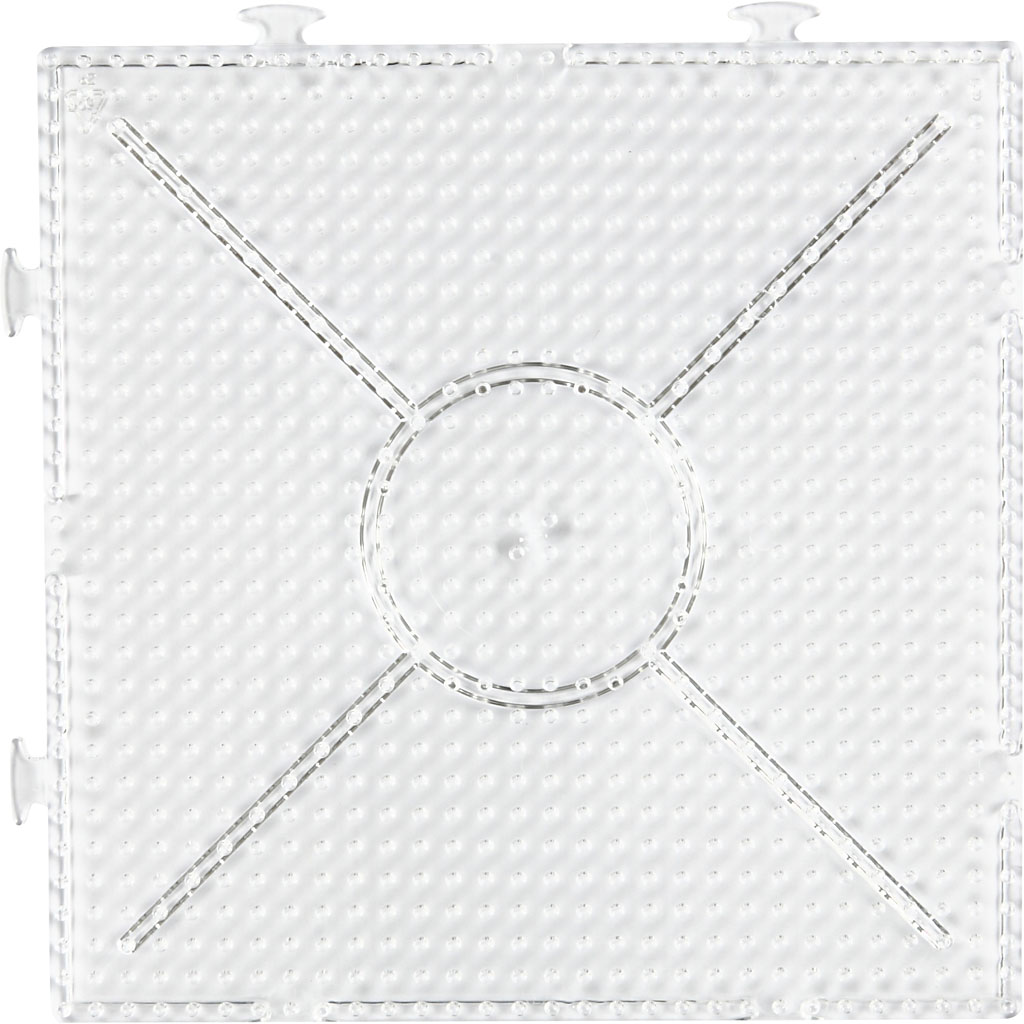 strijkkralen onderplaat 15x15 cm transparant 1 stuk