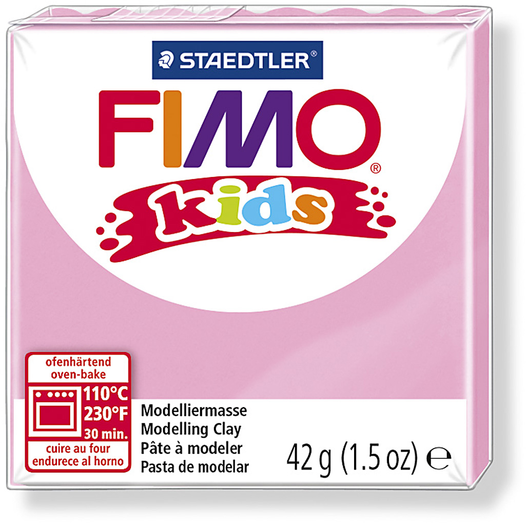 FIMO boetseer klei kids licht roze afbakken 42 gram