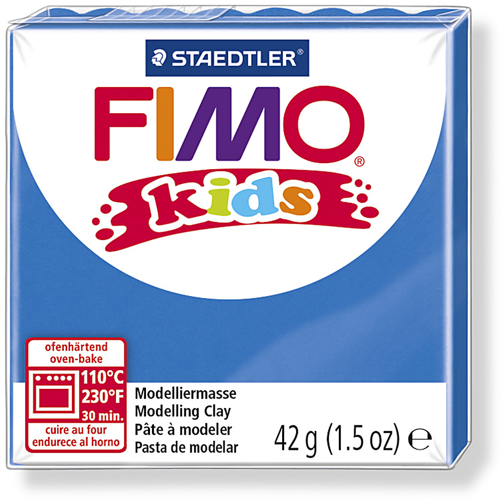 FIMO boetseer klei kids blauw afbakken 42 gram