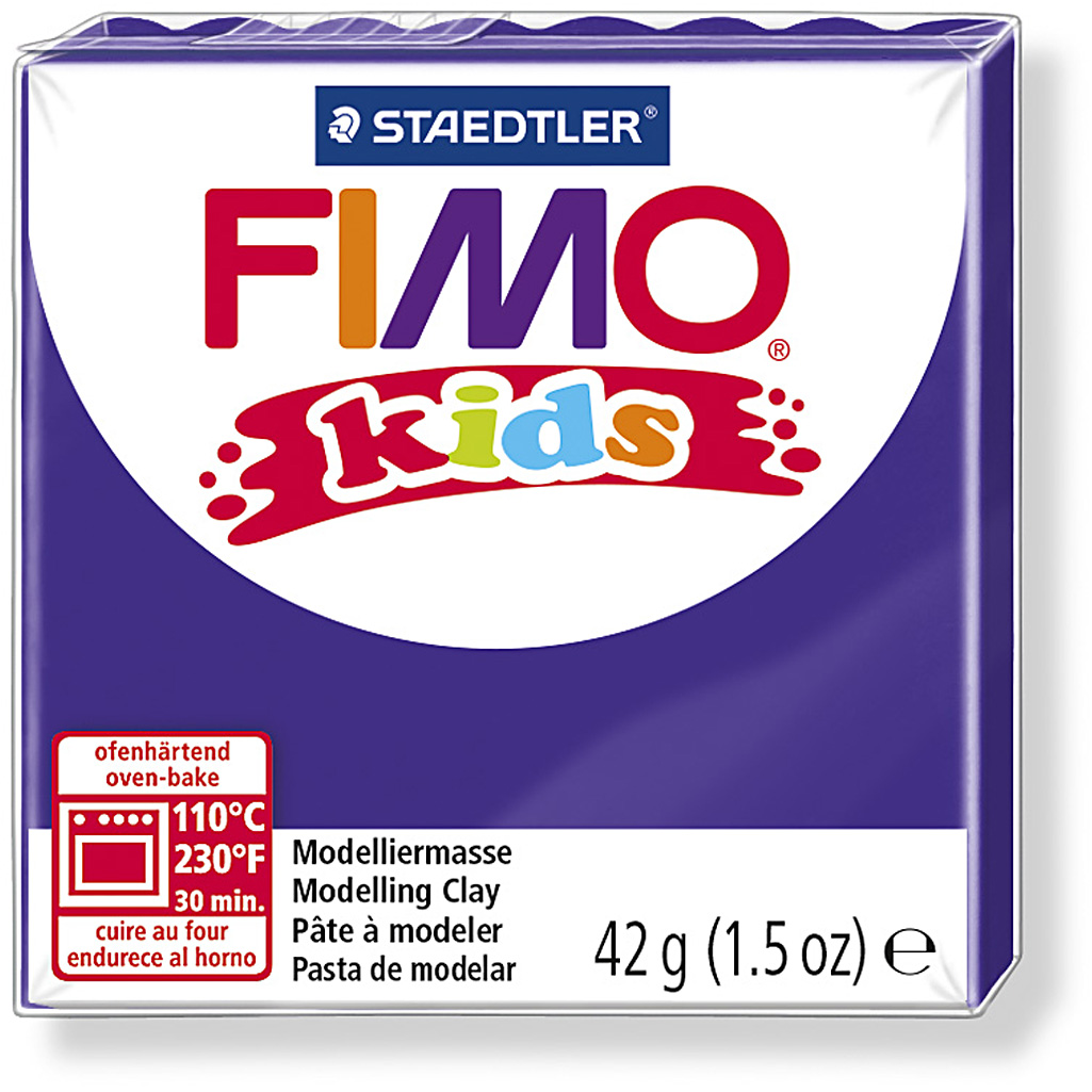 FIMO boetseer klei kids paars afbakken 42 gram