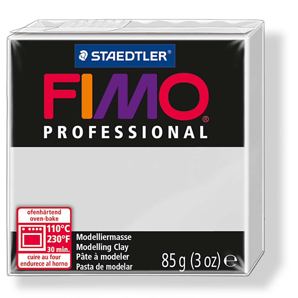 FIMO boetseer klei professional grijs afbakken 85 gram