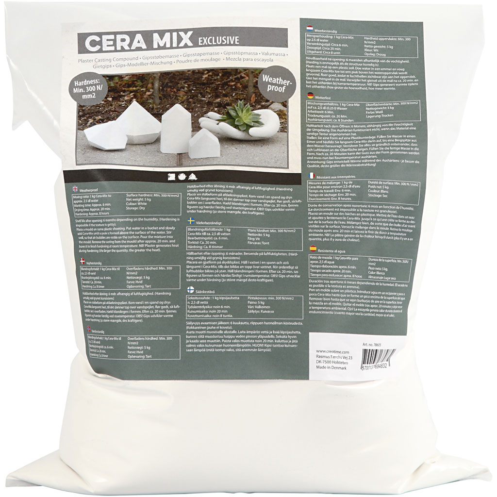Cera-Mix exclusieve gips mix wit 5kg