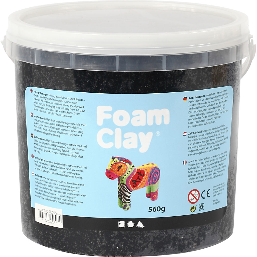 Foam Clay® 1 Emmer 560 gr Zwart
