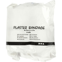 Hobby gips verband gaas 5cm - 4 x rol 270cm
