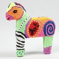 Zelfhardende Foam balletjes klei rood 35gr