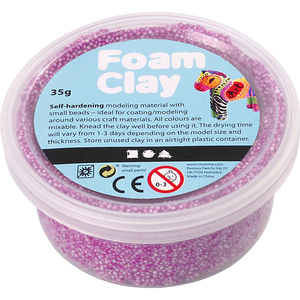 Foam Clay neon paars balletjes klei 35 gram