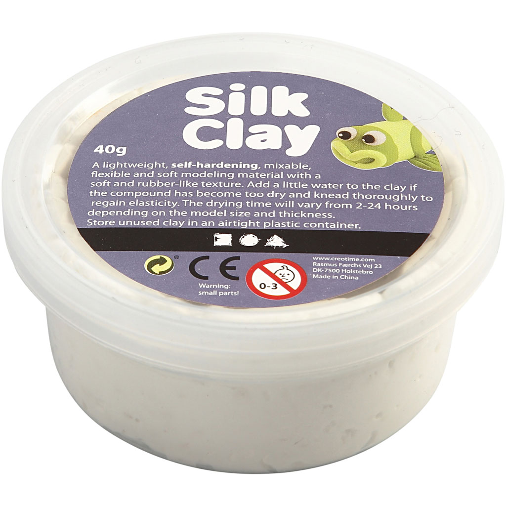 Silk Clay wit flexibele foam achtige klei 40 gram