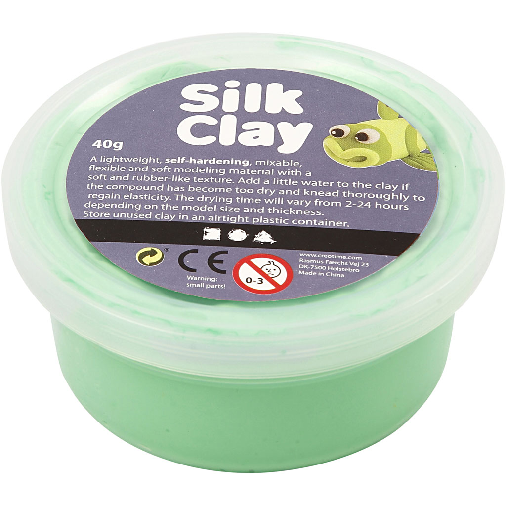 Silk Clay licht groen flexibele foam achtige klei 40 gram