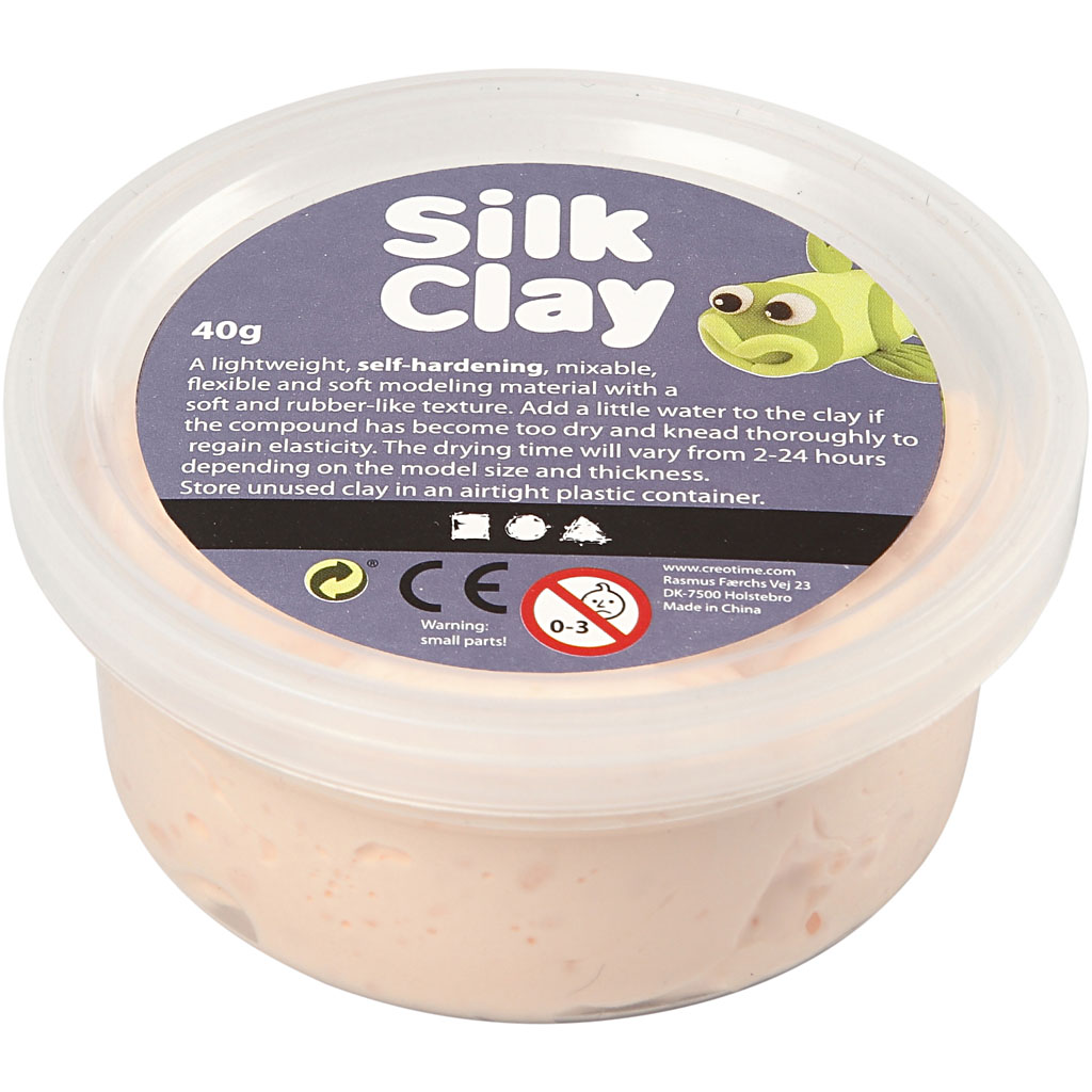 Silk Clay licht huiskleur flexibele foam achtige klei 40 gram