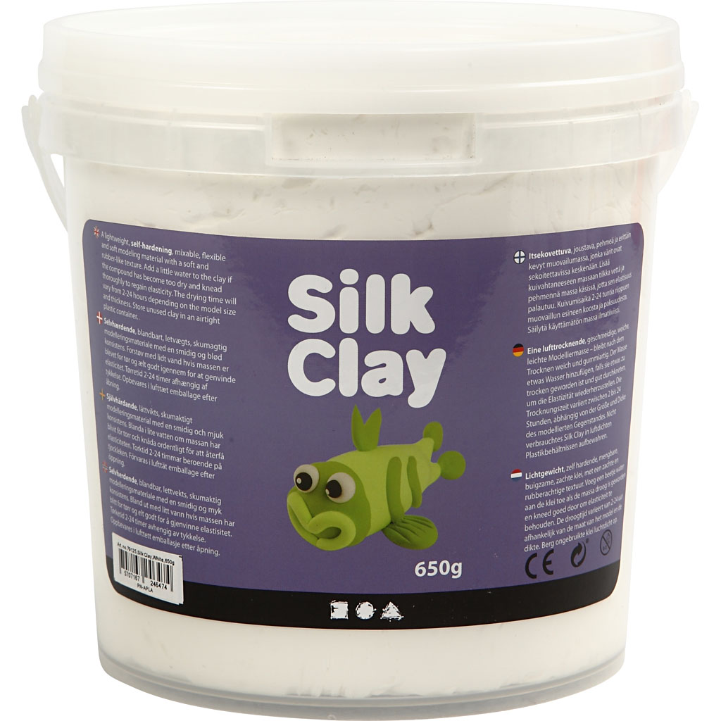 Silk Clay wit flexibele foam achtige klei 650 gram
