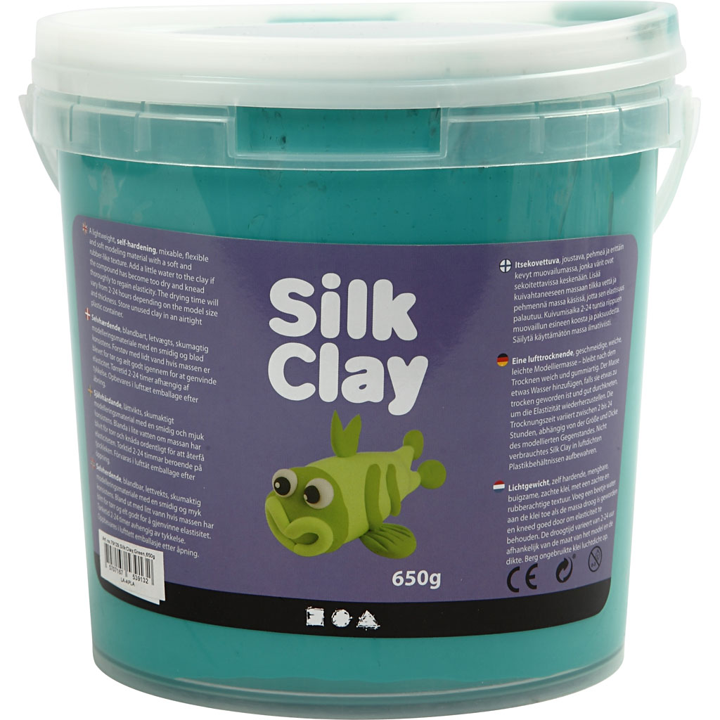 Silk Clay groen flexibele foam achtige klei 650 gram
