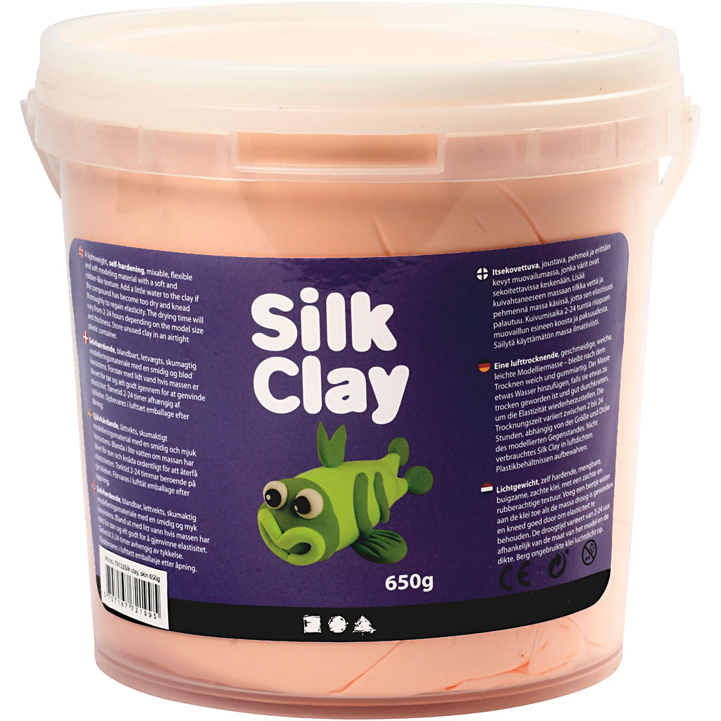 Silk Clay licht huidskleur flexibele foam achtige klei 650 gram
