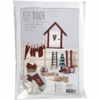Knutselpakket winter kerst elfen miniaturen wereld - 1 set