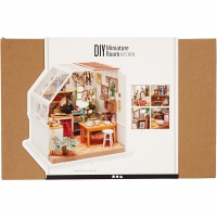 Bouwpakket mini huis keuken incl. miniaturen 22.6x19,4cm - 1 set