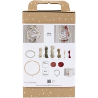 Hobbyset Macram&eacute; Kerstkrans Maken 18cm &ndash; Complete DIY Set