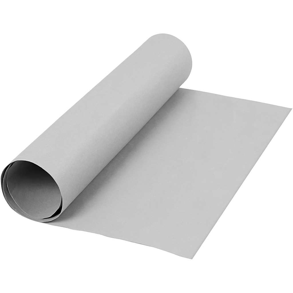 Leer papier grijs 50cm dikte 0.55 mm 1 meter