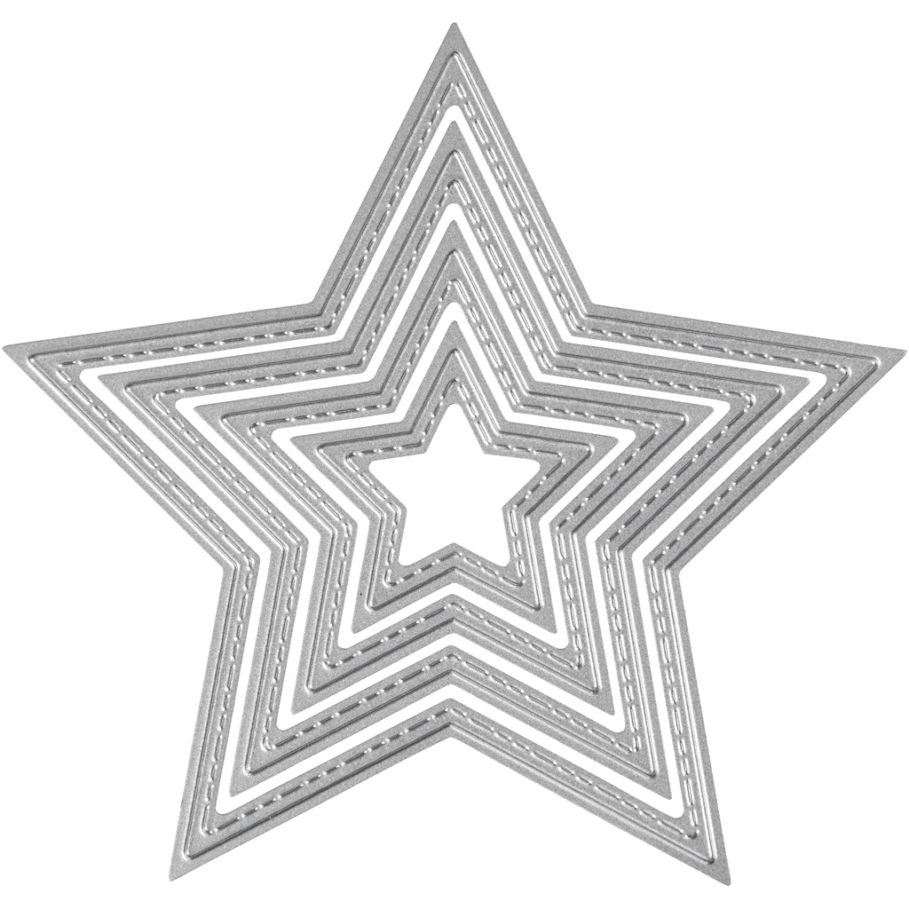 Snijmal sterren 4,5-12 cm, 1 set