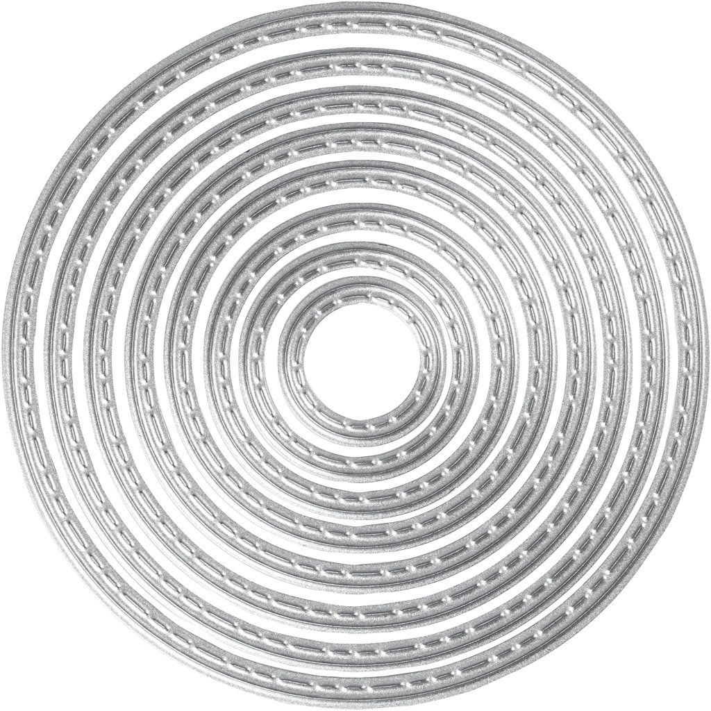 Snijmal ronde cirkels 1,5-7,5 cm, 1 set