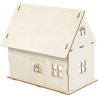 DIY houten poppenhuis 25 cm &ndash; 18 &times; 27 cm