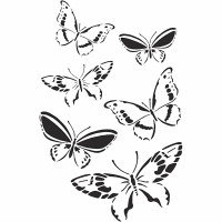 Sjabloon vlinders A4 - 1 stuk