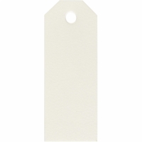 Kartonnen labels 3x8cm off-white 220gr - 20 stuks