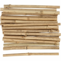 Natuurlijke bamboe stokken 20cm Ø8-15mm - 30 stuks
