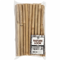 Natuurlijke bamboe stokken 20cm Ø8-15mm - 30 stuks