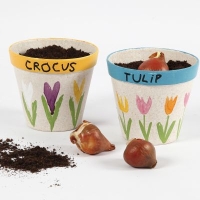 Bloempot bamboe eco 11x10cm - 1 stuk