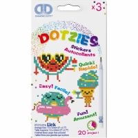 Diamond Painting Dotz kit emojis 7.8x6.8cm - set 3 projectjes