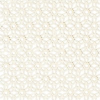 Patroonkarton bloem off white A6 - 10 stuks