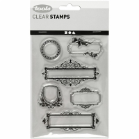 Silicone stempels ornamenten vel 11x15,5 cm